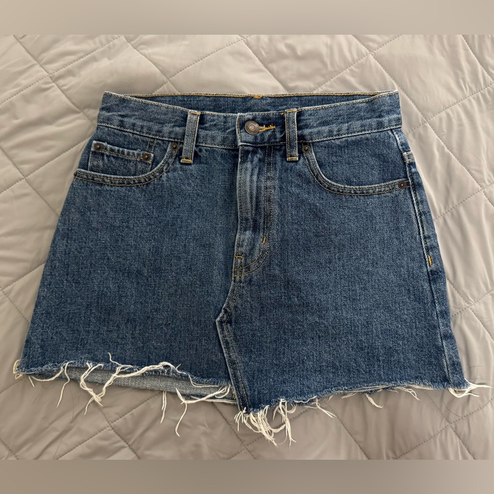 Aritzia TNA Denim Mini Skirt